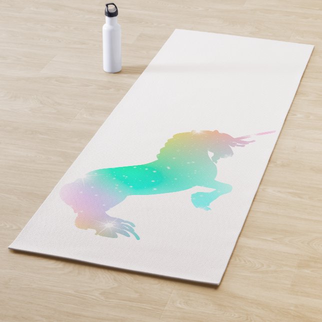 Rainbow Magic Unicorn White Fun Yoga Mat Yogamatte (Beispiel)
