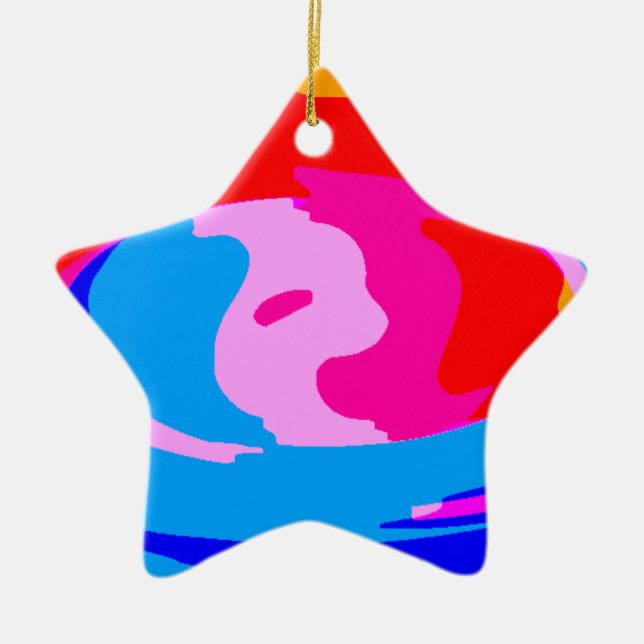 Rainbow-Magie Keramikornament (Vorne)