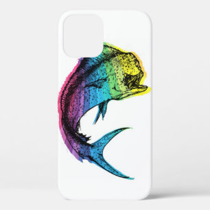 Rainbow Mahi Mahi auf dem iPhone Case in White Cas