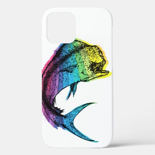 Rainbow Mahi Mahi Case-Mate iPhone Case (Rückseite)