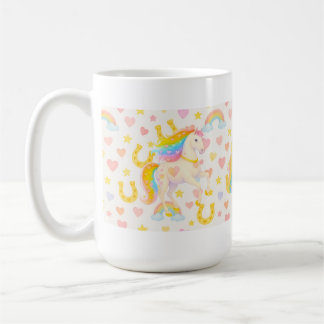 Rainbow-Mähne-Pferde-Kaffeetasse — Cooper & Cody Kaffeetasse