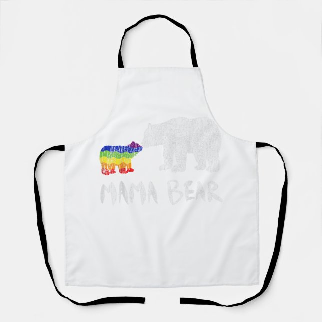 Rainbow Mama Bear Love Support Prix Schürze (Vorderseite)