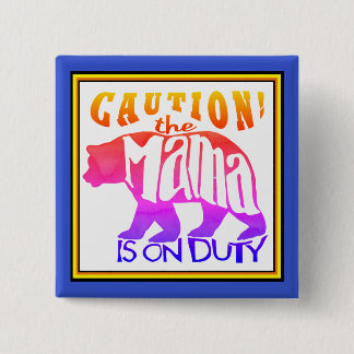 Rainbow Mama Bear zum Zoll Button