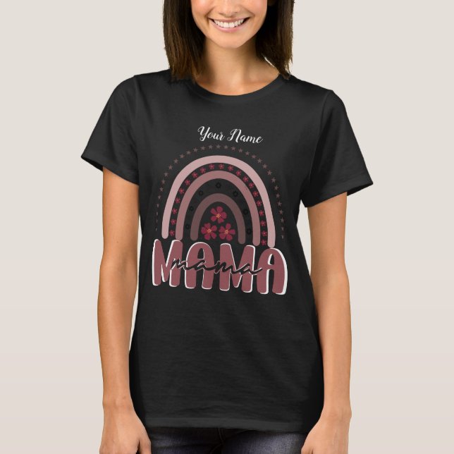 Rainbow Mama Design T-Shirt (Vorderseite)