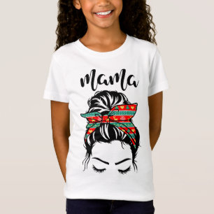 Rainbow Mama Weihnachten Liebe Rot Kariert T-Shirt
