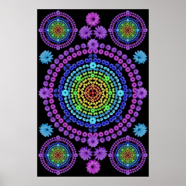 RAINBOW MANDALA 1 POSTER (Vorne)