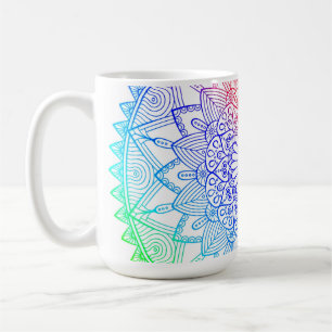 Rainbow Mandala Kaffeetasse