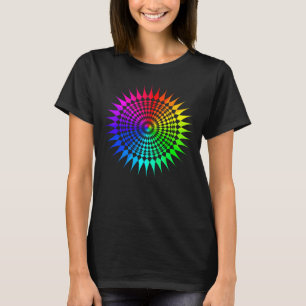 Rainbow Mandala Lotus Blume Sacred Geometry Yoga T-Shirt