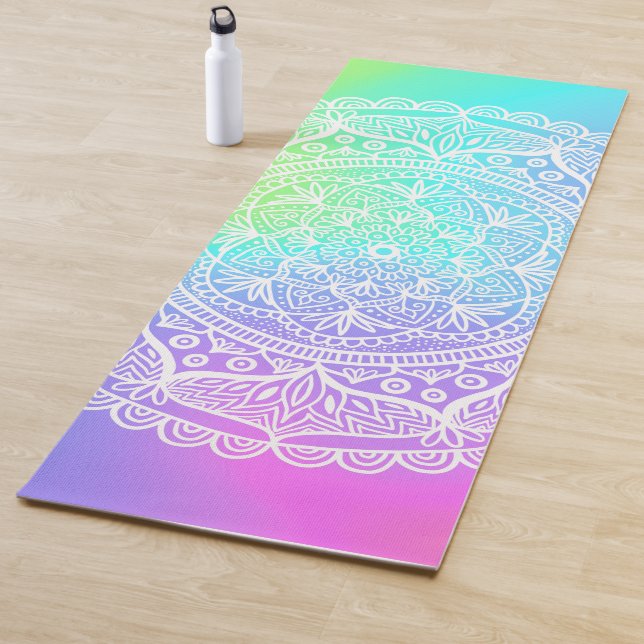 Rainbow Mandala Yogamatte (Beispiel)