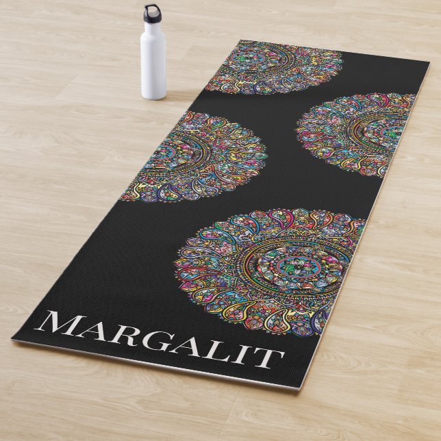 Rainbow Mandalases Mandala Relaxpilates Yogamatte (Beispiel)