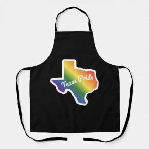 Rainbow Map Texas Design für stolze LGBT+ Texan Schürze