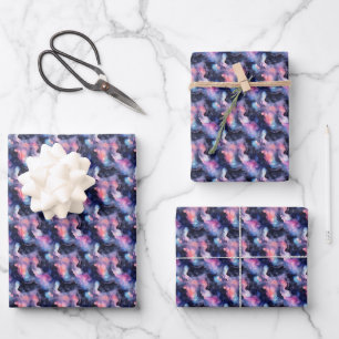 Rainbow Marble Geschenkpapier Set