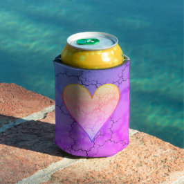 Rainbow Marbled Heart Dosenkühler