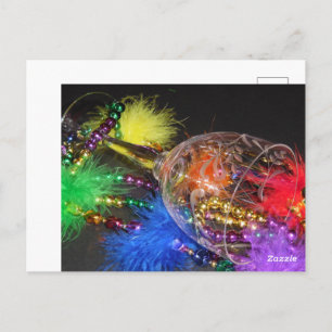 Rainbow Mardi Gras Postkarte