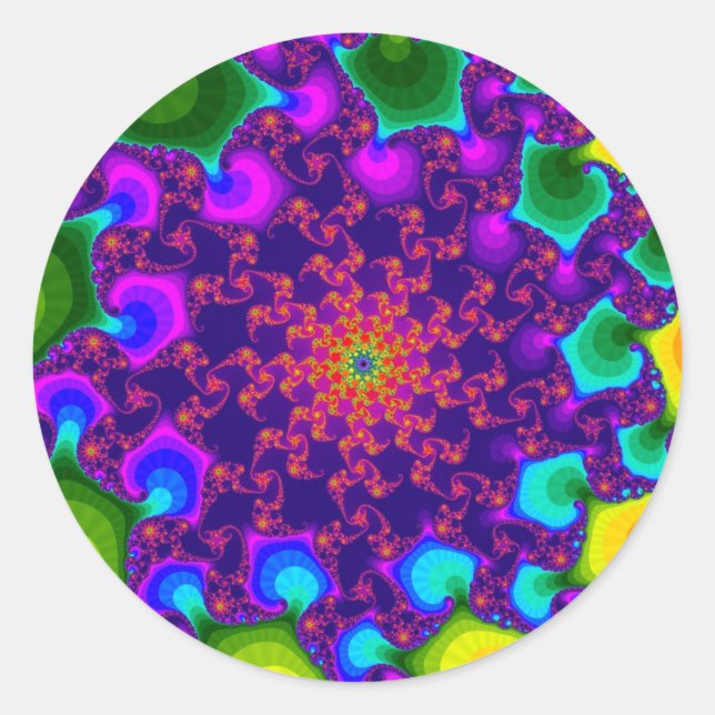 Rainbow Marigold Runder Aufkleber (Vorderseite)