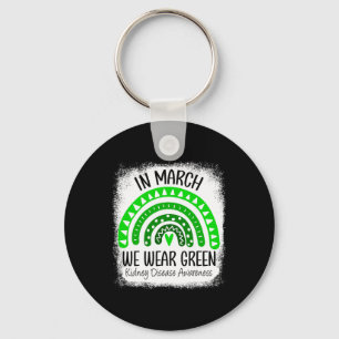 Rainbow März Wir tragen eine grüne Nierenerkrankun Schlüsselanhänger