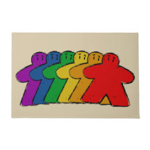 Rainbow Meeple Board Game Front Eingang