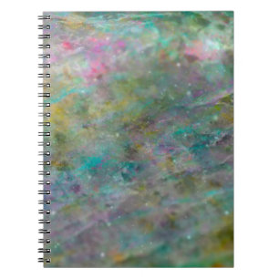 Rainbow Mehrfarbig Crystal Rock Marble Journal Notizblock