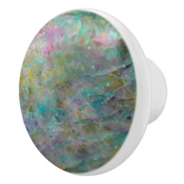 Rainbow Mehrfarbig Crystal Rock Marble Keramikknauf