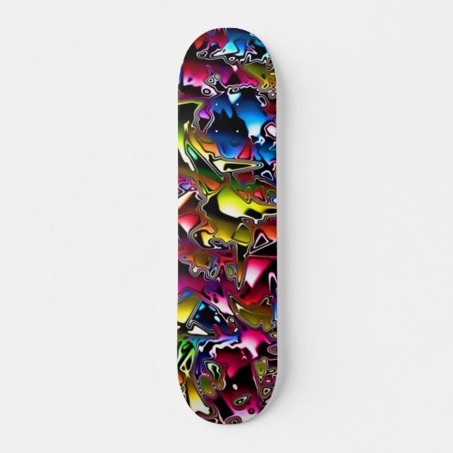 Rainbow Melt Skateboard (Vorne)