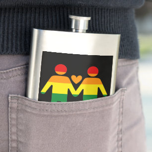 Rainbow Men Flachmann