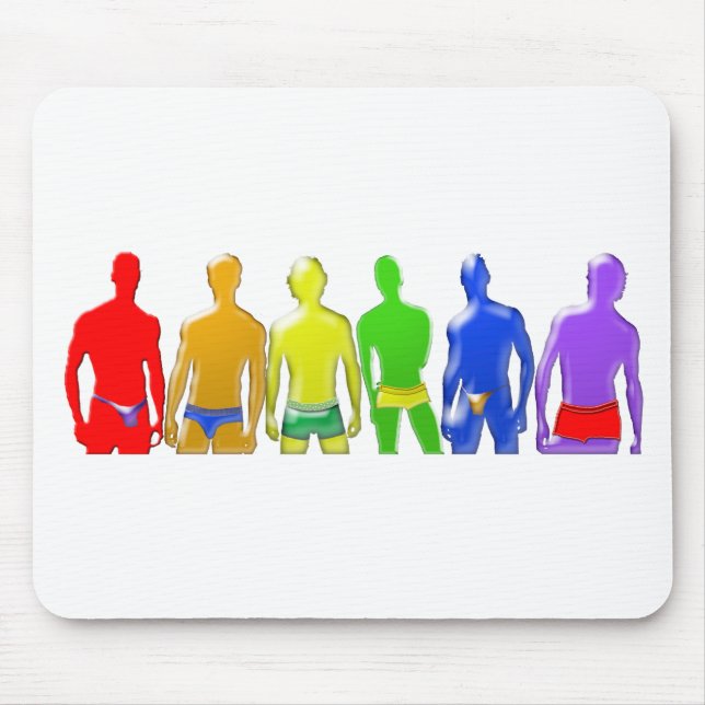 Rainbow Men Mousepad (Vorne)