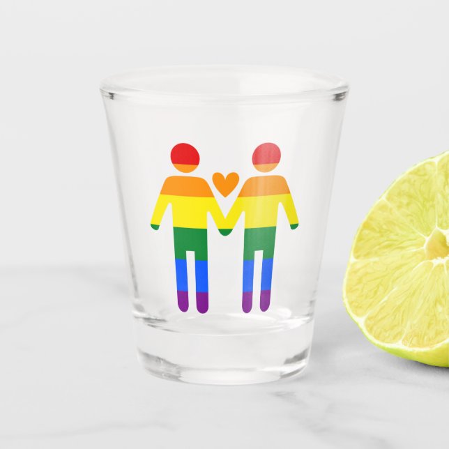 Rainbow Men Schnapsglas (Vorderseite)