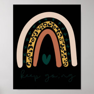 Rainbow Mental Health Semicolon Behalt Going Boho Poster