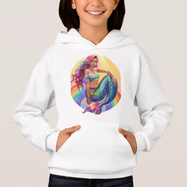 Rainbow Mermaid Hoodie (Vorderseite)