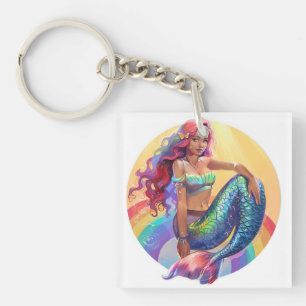 Rainbow Mermaid Schlüsselanhänger
