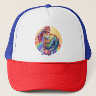 Rainbow Mermaid Truckerkappe