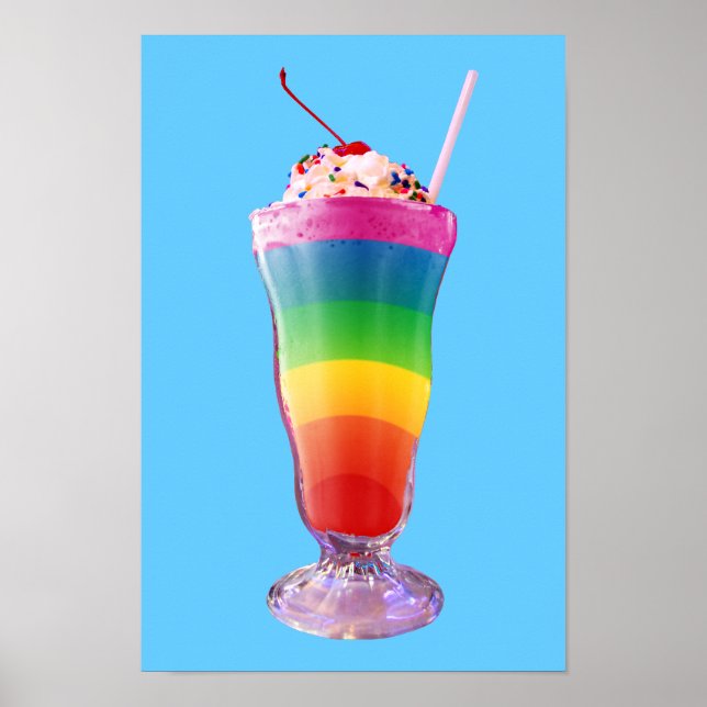 Rainbow Milkshake Poster (Vorne)
