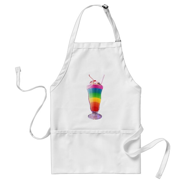 Rainbow Milkshake Schürze (Vorne)