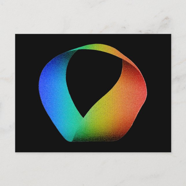 Rainbow Mobius Strip Postkarte (Vorderseite)