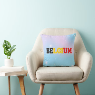 Rainbow Modern Belgium Nationales Flag-Apparel Kissen