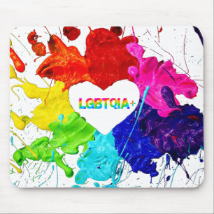 Rainbow Modern Strip LGBT Mousepad