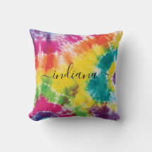 Rainbow Monogram Name Colorful Script-Gefärbte Kra