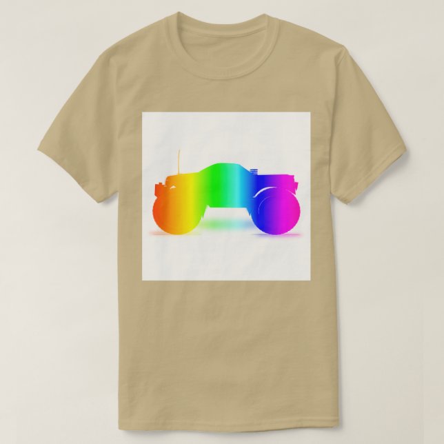 Rainbow Monster Truck 3 T-Shirt (Design vorne)