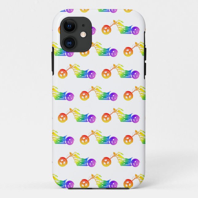 Rainbow Mortocycle Case-Mate iPhone Hülle (Rückseite)