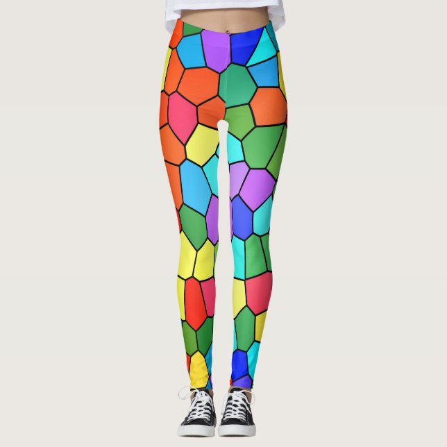 Rainbow Mosaics Leggings (Vorderseite)