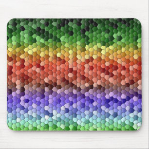 Rainbow Mosaik Muster Mousepad