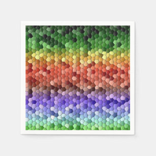 Rainbow Mosaik Muster Serviette