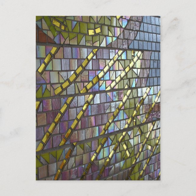 Rainbow Mosaik Postkarte (Vorderseite)
