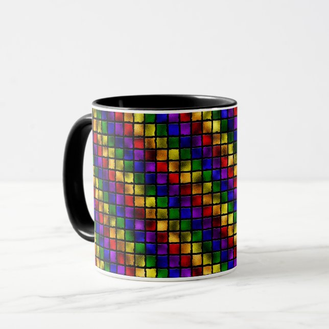Rainbow Mosaik Tasse (Vorderseite Links)