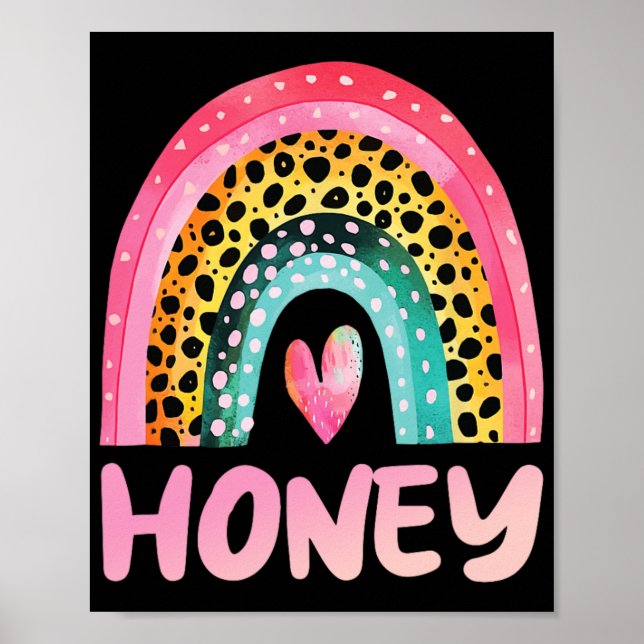 Rainbow Mother#39; #39;s Day Liebe Niedlich Funny  Poster (Vorne)