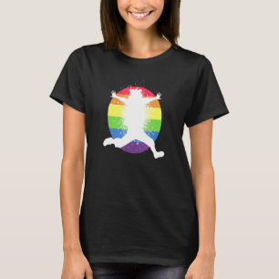 Rainbow Motif Color Cosmopolitan Art Blot T-Shirt