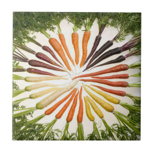 Rainbow Multicolored Carrots Tile Fliese