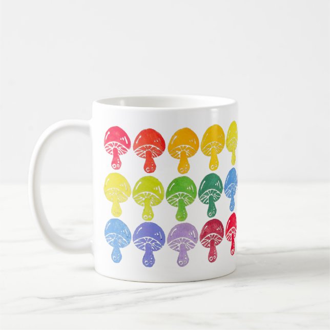 Rainbow Mushroom Tasse (Links)