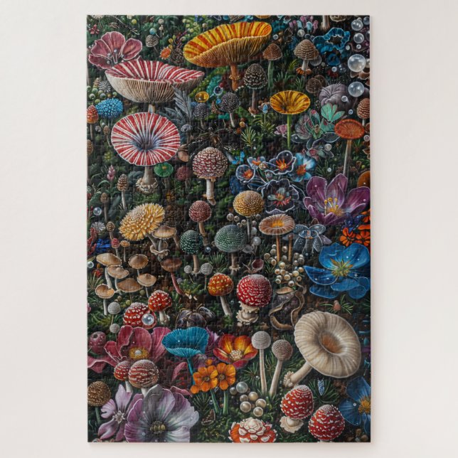 Rainbow Mushroom Treasure Puzzle (Vertikal)