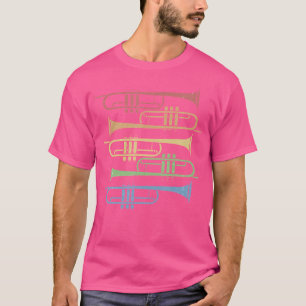 Rainbow Music Trumpet Trumpets Jazz T-Shirt